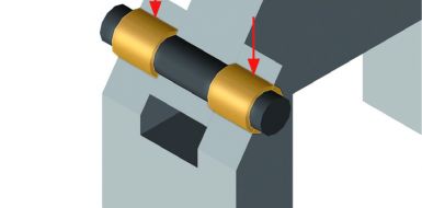 Glidlagertillämpning i klämarm