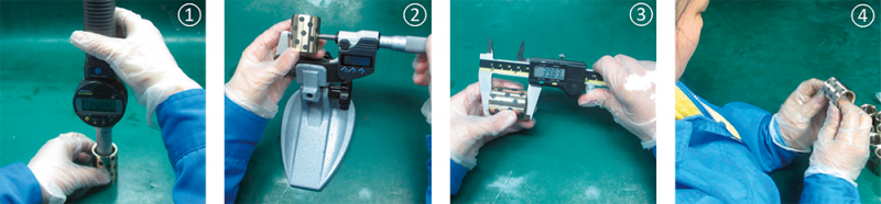 Typisk kvalitetskontrollprocess hos MISUMI