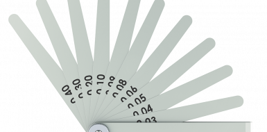 Example of a feeler gauge